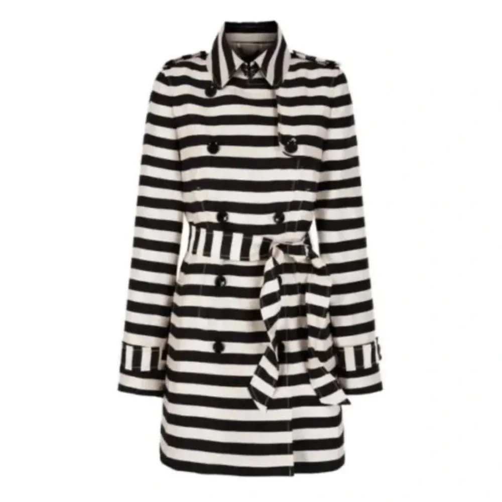 Banana Republic Monogram Striped Trench
